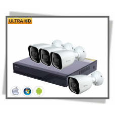 HDCVI Safire Smart Artificial Intelligence Full Hd 5 Mpx Videoovervågning Bullet Kamera Sæt 4